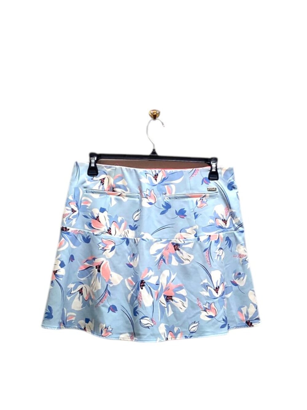 Polo Golf Ralph Lauren Skorts Blue Size L Preppy Floral Outdoor Sporty Spring - Picture 13 of 15